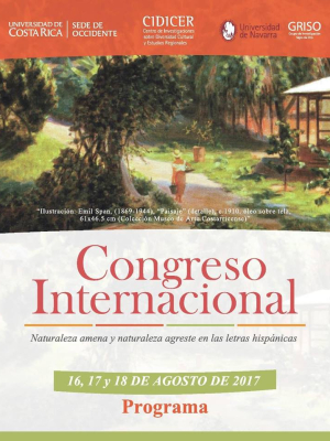 Congreso Internacional “Naturaleza amena y naturaleza agreste en las letras hispánicas”.