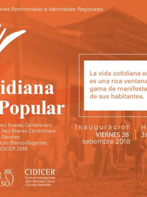 Afiche de la Exposición: “Vida Cotidiana y Cultura Popular”.